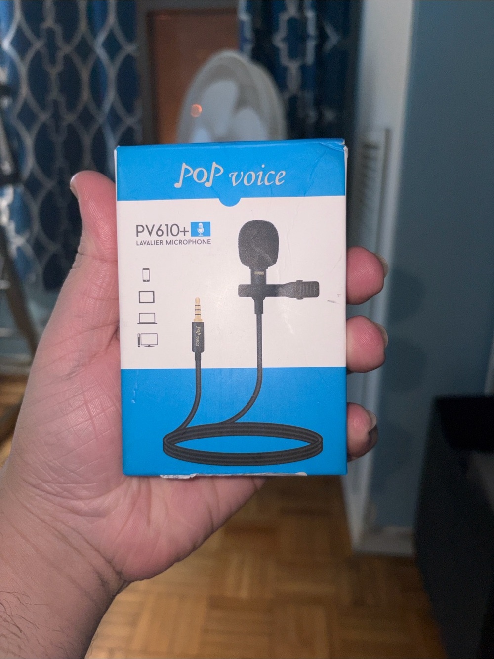 PV610+ Black Lavalier Microphone - Wired 3.5mm